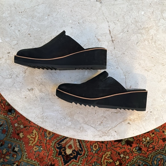 Eileen Fisher Nubuck Loti Wedge Mule - Picture 3 of 4
